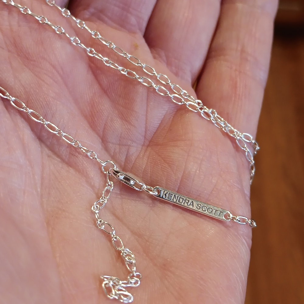 KENDRA SCOTT STERLING CHAIN NECKLACE